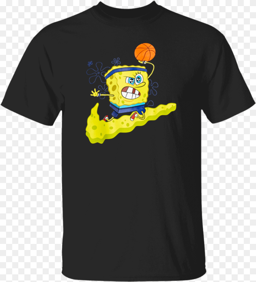 1038x1143 Kyrie Irving Basketball Spongebob Shirts Black Cotton T Best Nba T Shirts, Clothing, T-shirt, Face, Head Transparent PNG