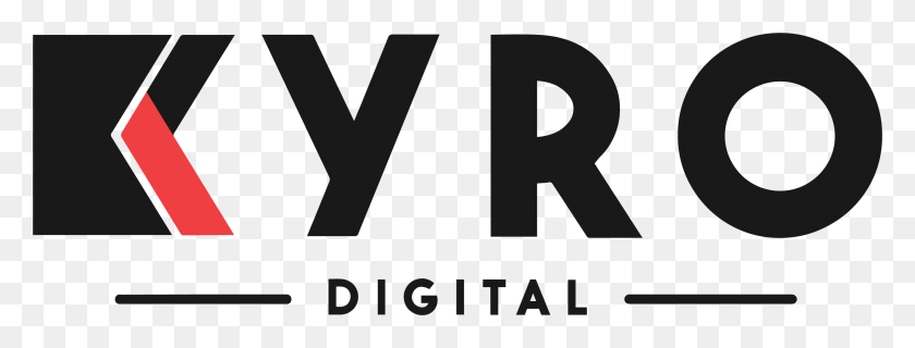 2752x920 Kyro Digital Logo Белый Kyro Цифровой Логотип Цвет, Символ, Товарный Знак, Слово Hd Png Скачать