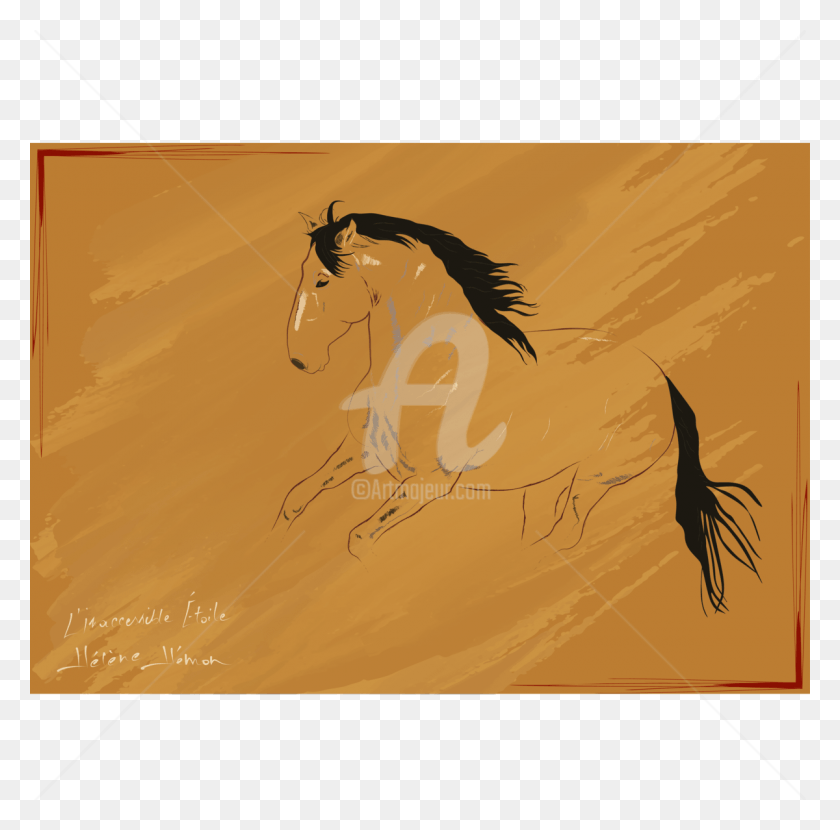 1200x1186 L A Graphist Helene Hemon L Inaccessible Etoile Stallion, Horse, Mammal, Animal HD PNG Download