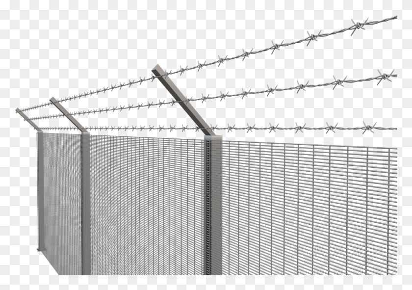 967x659 L Angle Amp Barbed Wire Barbed Wire, Wire, Fence, Utility Pole HD PNG Download