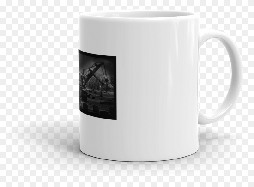 871x623 L Cc Steam Shovel In Cemetery Mug Coffee Cup, Cup, Soil, Car Wheel HD PNG Download