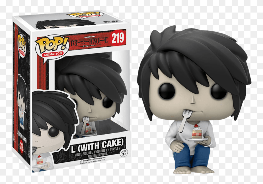 768x527 L With Cake Pop Vinyl Figure L With Cake Funko Pop, Helmet, Clothing, Apparel HD PNG Download
