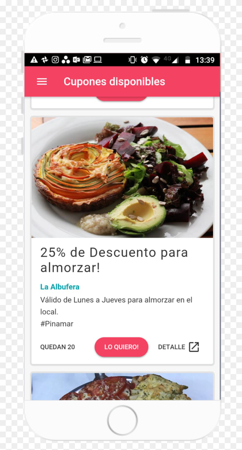 698x1504 La Aplicacin De Descuentos Y Beneficios De Pinamar Superfood, Меню, Текст, Растение Hd Png Скачать