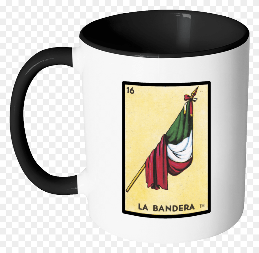 909x886 La Bandera Card Mug Mug, Coffee Cup, Cup, Blow Dryer Descargar Hd Png
