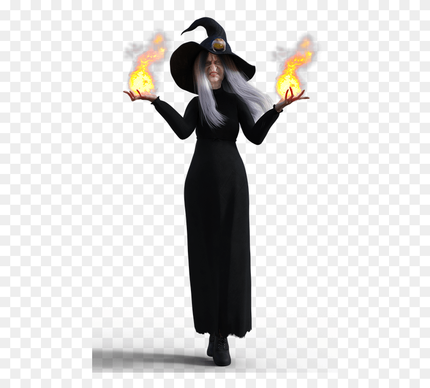 481x698 La Bruja Halloween Fuego Sapo Hechizo Mean Witch, Performer, Person, Dress HD PNG Download
