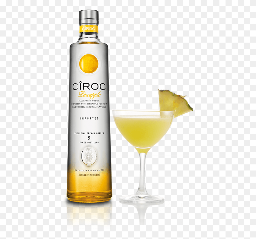 426x725 La Ciroc Pineapple, Beverage, Drink, Alcohol HD PNG Download