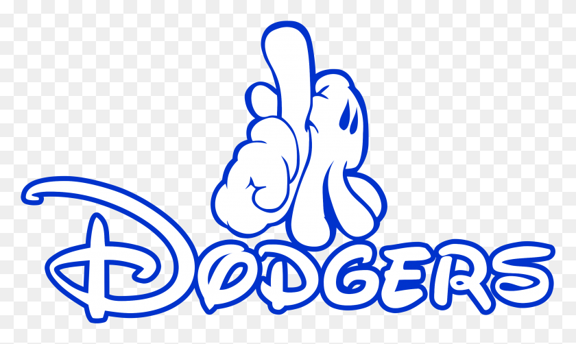 2757x1565 La Dodgers Mickey, Text, Outdoors, Symbol HD PNG Download