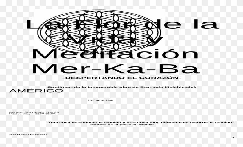 933x540 La Flor De La Vida Y Meditacin Merkaba Despertando Circle, Transportation, Vehicle, Aircraft HD PNG Download