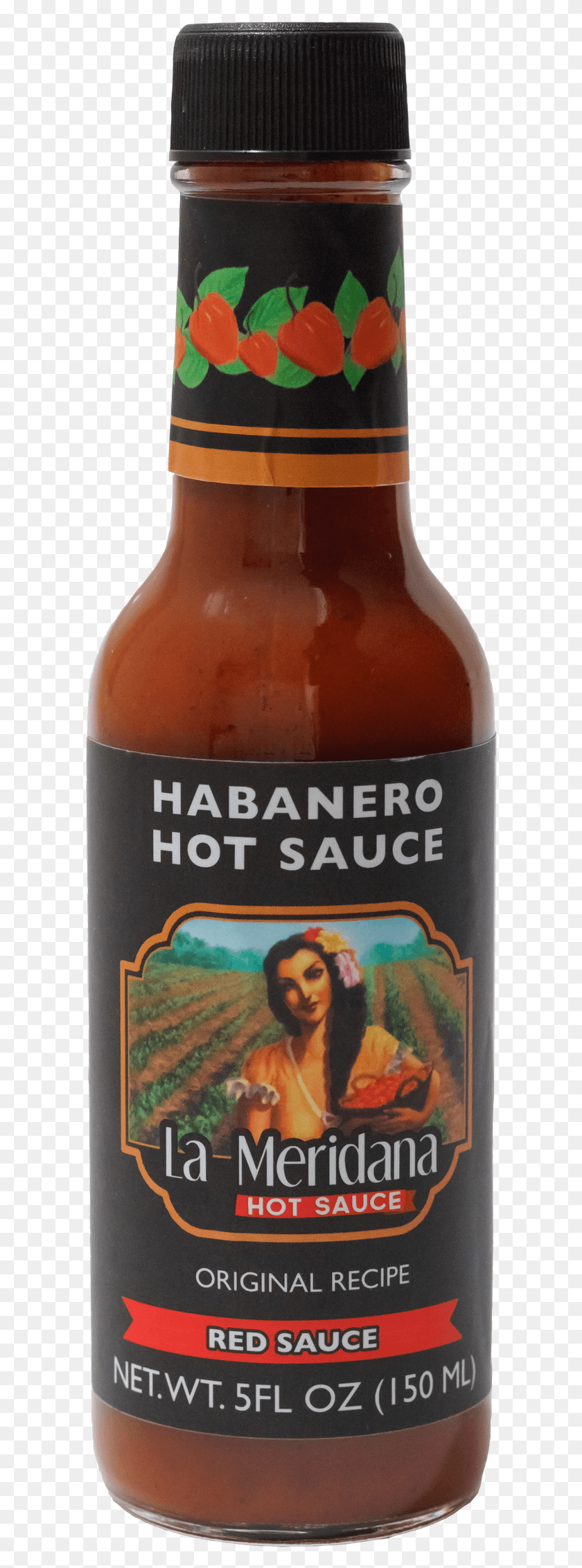 594x2204 La Meridana Habanero Hot Sauce Beer Bottle, Beer, Alcohol, Beverage HD PNG Download