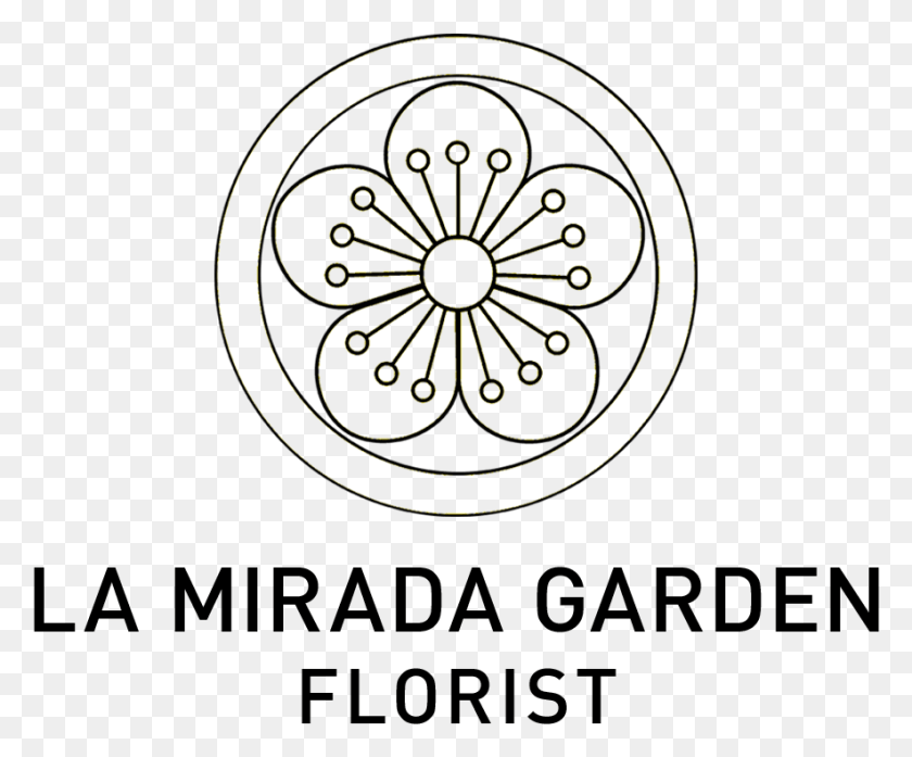 885x723 La Mirada Garden Florist Circle, Ornament, Pattern, Fractal HD PNG Download