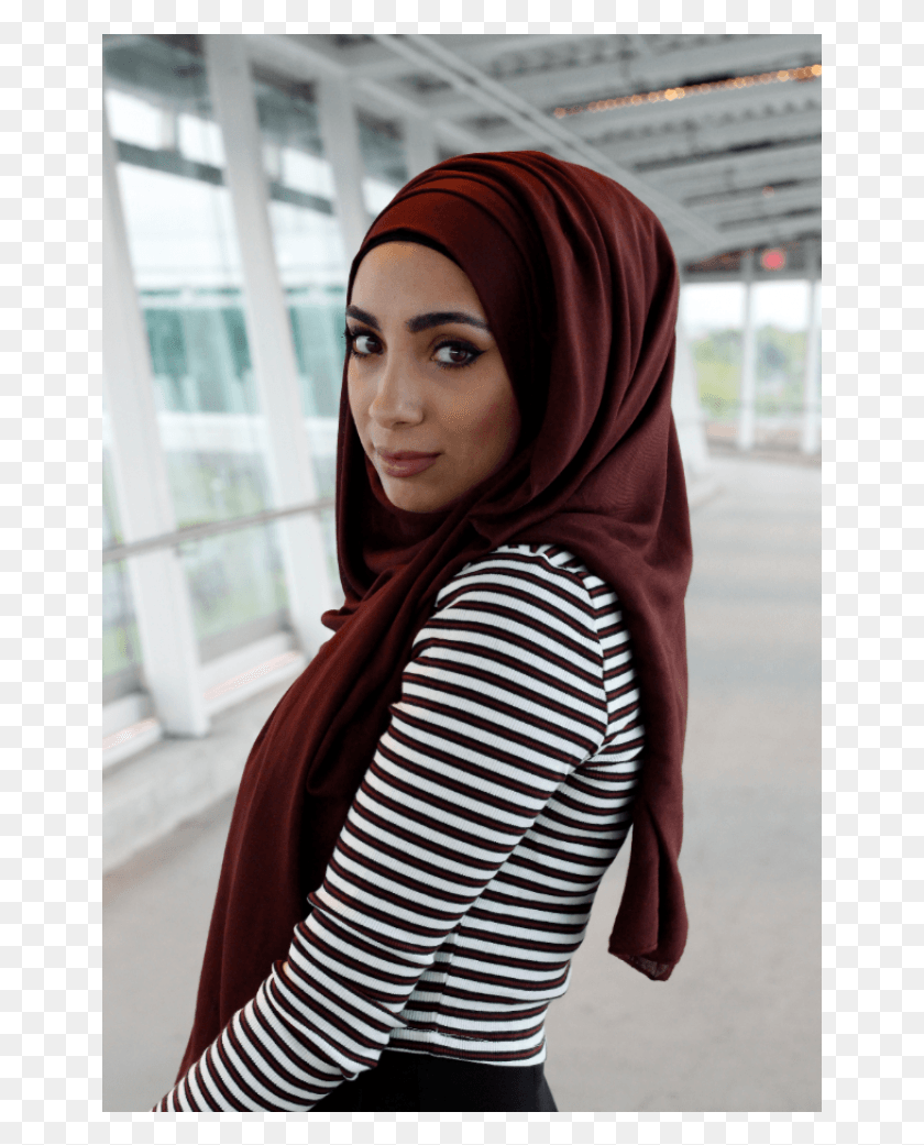 655x981 La Modesty Modal Maxi Hijab Maroon Al Mastoura Девушка, Одежда, Одежда, Рукав Png Скачать