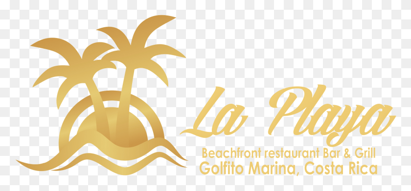 1359x579 Descargar Png La Playa Beachfront Restaurant Logo Bar La Playa, Texto, Etiqueta, Planta Hd Png