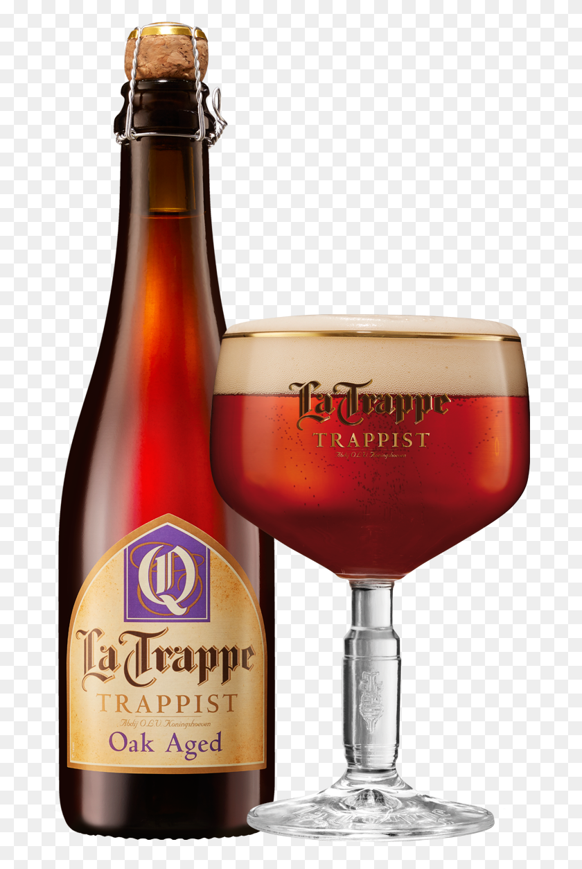 691x1193 La Trappe Quadrupel Oak Aged, Glass, Beer, Alcohol HD PNG Download
