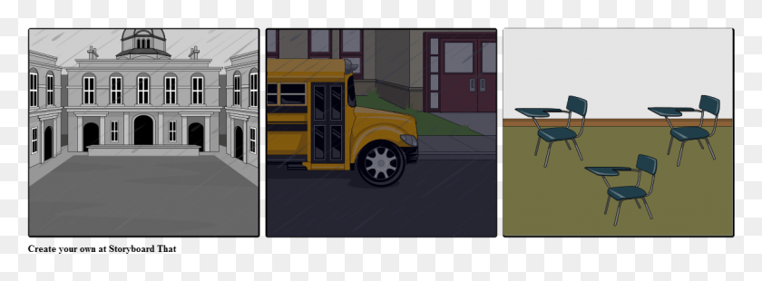 1145x367 La Triste Leccion De Wonho Illustration, Bus, Vehicle, Transportation HD PNG Download