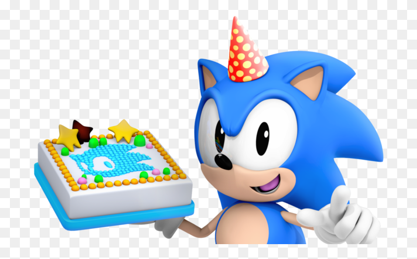 707x463 La Web Sonic The Hedgehog День Рождения, Игрушка, Торт, Десерт Png Скачать
