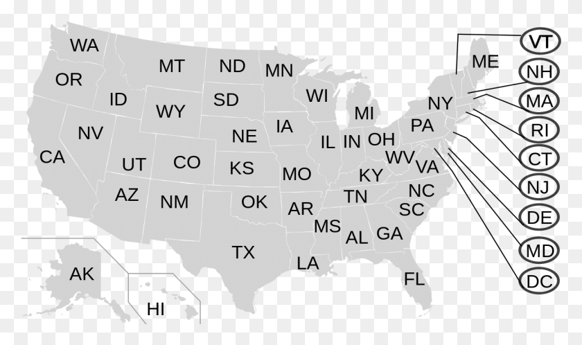 1200x674 Labelled Us Map, Text, Handwriting, Alphabet HD PNG Download