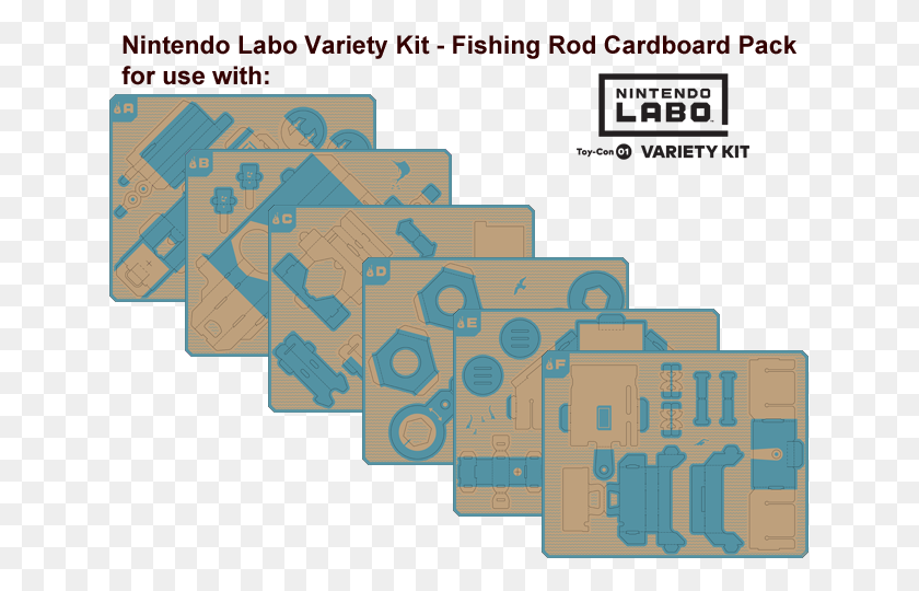 640x480 Labo Toy Con 01 Разнообразная Рыбалка Все Nintendo Labo Удочка, План, Участок, Диаграмма Hd Png Скачать