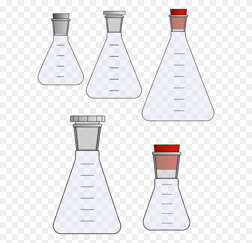 588x750 Laboratory Flasks Erlenmeyer Flask Beaker Laboratory Erlenmeyer Flask, Cone, Cup, Triangle HD PNG Download