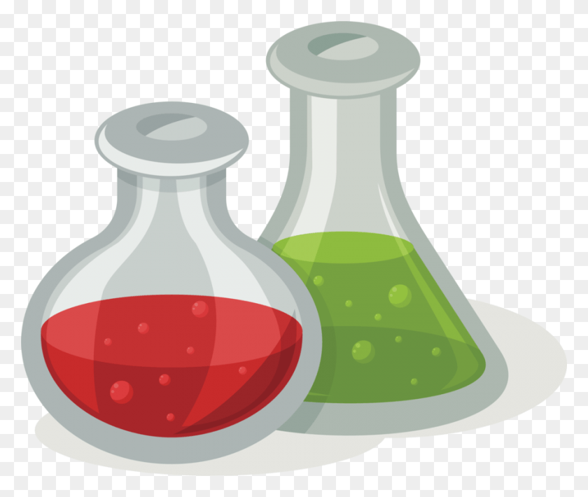 900x750 Laboratory Flasks Erlenmeyer Flask Chemistry Experiment Chemical Flasks, Glass, Chess, Game HD PNG Download