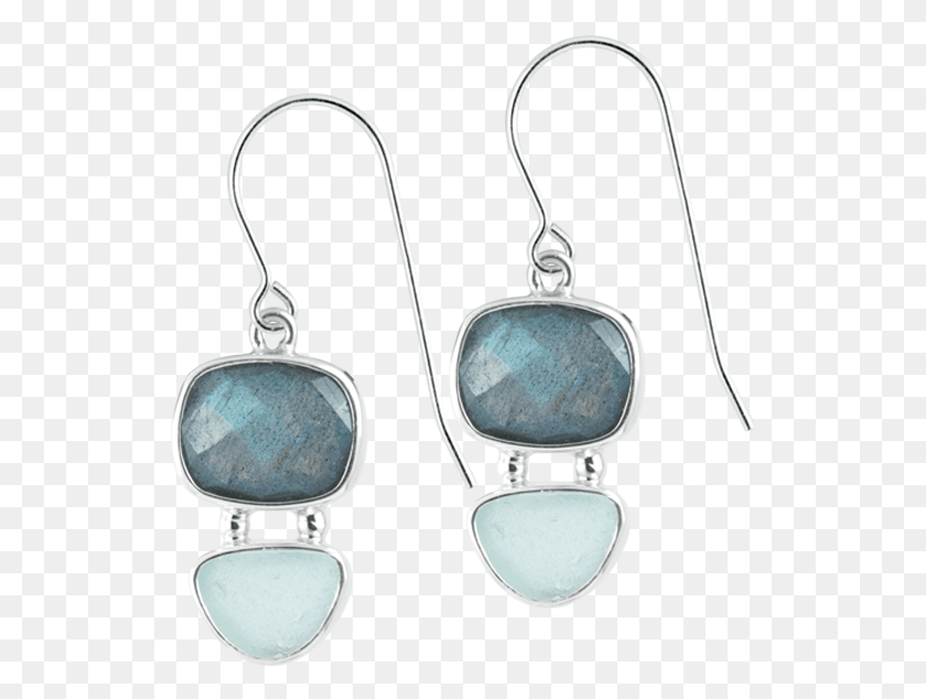 532x574 Labradorite And Aqua Sea Glass Sterling Silver Earrings Earrings, Accessories, Accessory, Jewelry HD PNG Download