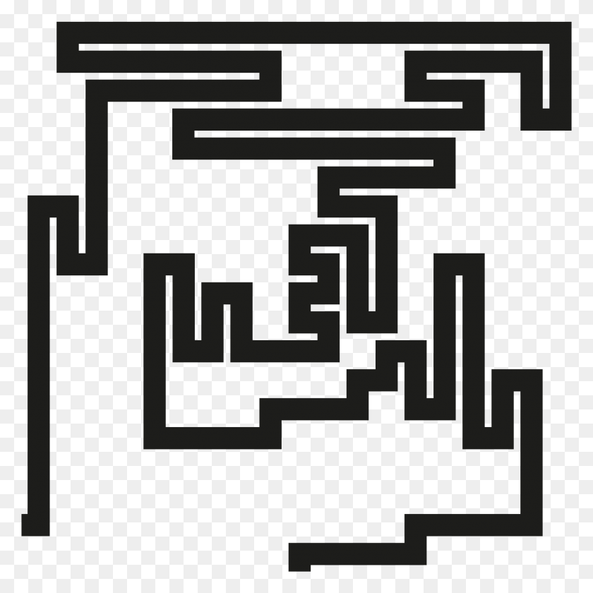 1779x1781 Labyrinth 00 35 Black And White, Cross, Symbol, Maze HD PNG Download