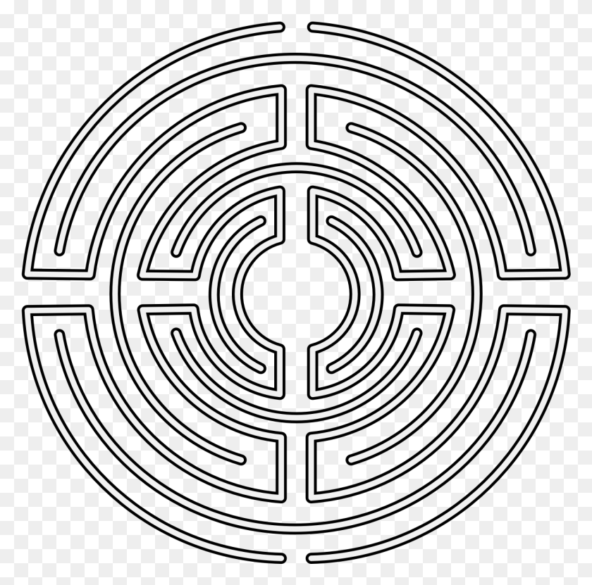 1234x1220 Labyrinth Traceable Heraldic Art Details Pdf Circle, Maze HD PNG Download