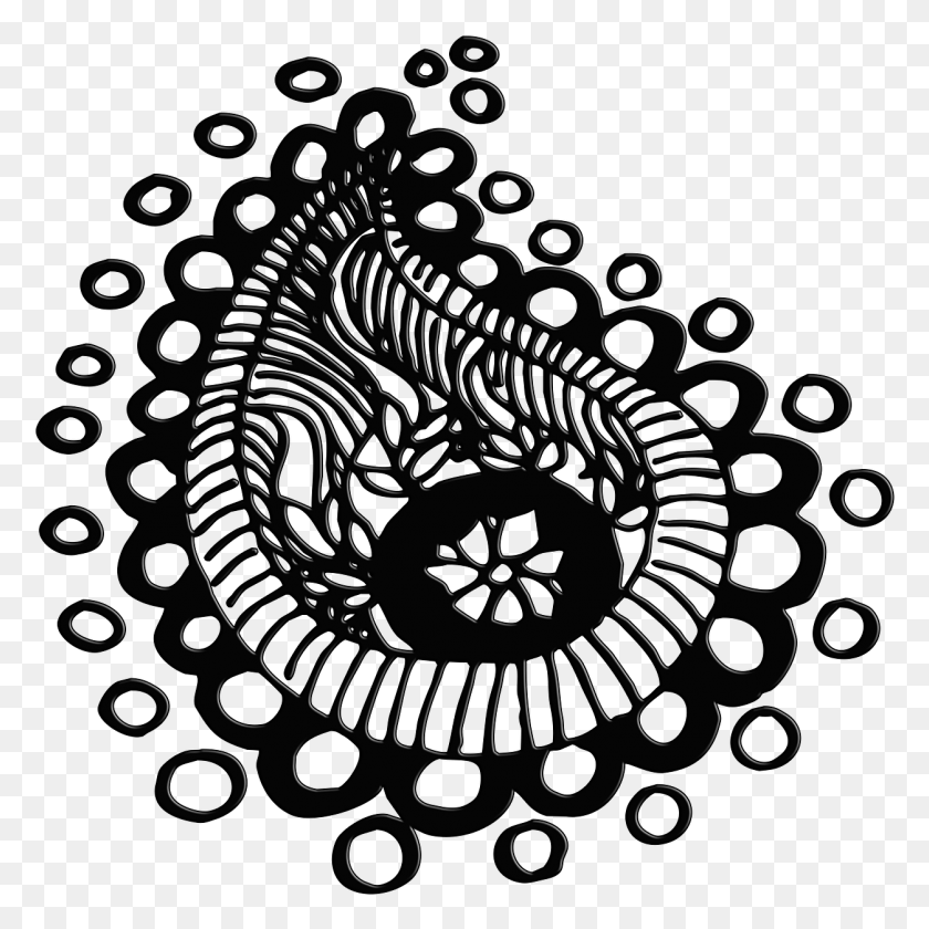 1253x1253 Lace Clipart Mehandi Design Black And White Art Design For T Shirt Prenting, Symbol, Nature, Outdoors HD PNG Download