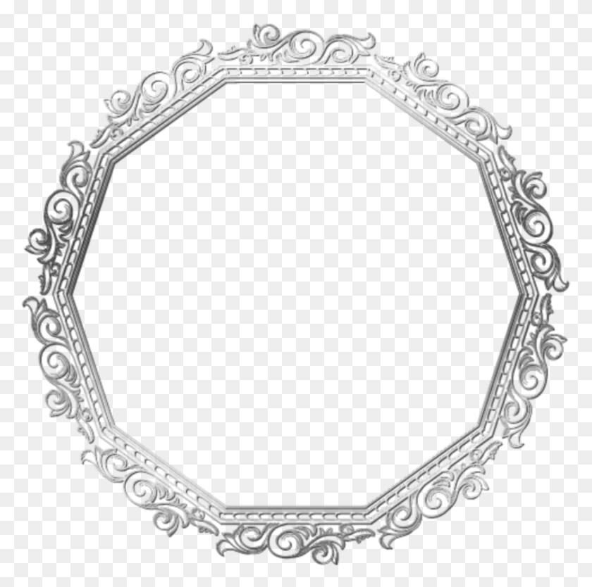 843x837 Lace Doily Silver White Black Border Vector Graphics, Bracelet, Jewelry, Accessories HD PNG Download