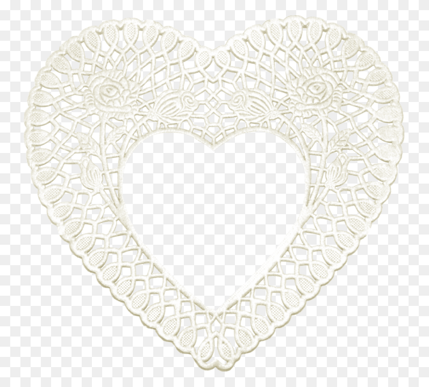 747x699 Lace Hearts Heart Doilies Crafts, Rug, Bracelet, Jewelry HD PNG Download