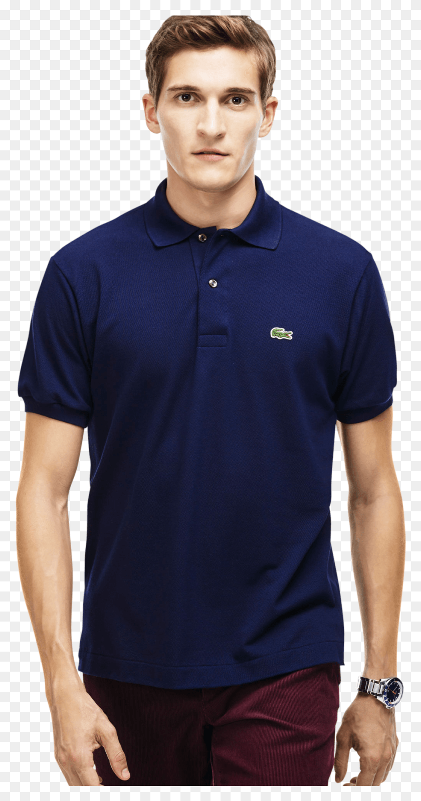 913x1801 Lacoste Polo Shirts Price List Navy Blue Lacoste Polo Shirt, Clothing, Apparel, Sleeve HD PNG Download