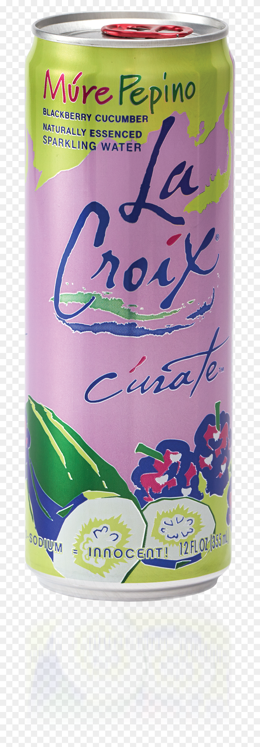 683x2353 Lacroix Mure Pepino Blackberry Cucumber Sparkling Water 12 Oz Tall Can, Tin, Aluminium, Spray Can HD PNG Download