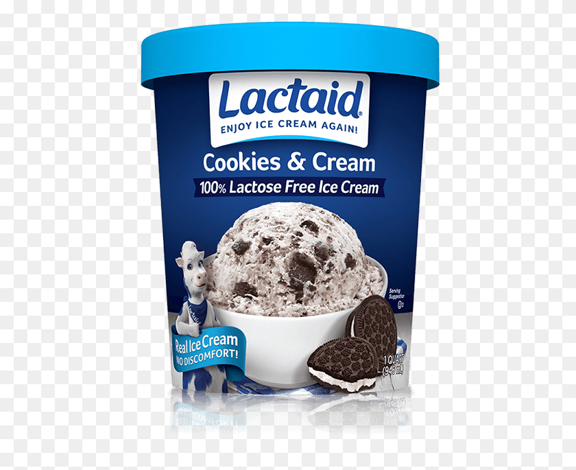 641x625 Lactaid Cookies And Cream Ice Cream Lactaid Ice Cream, Dessert, Food, Creme HD PNG Download