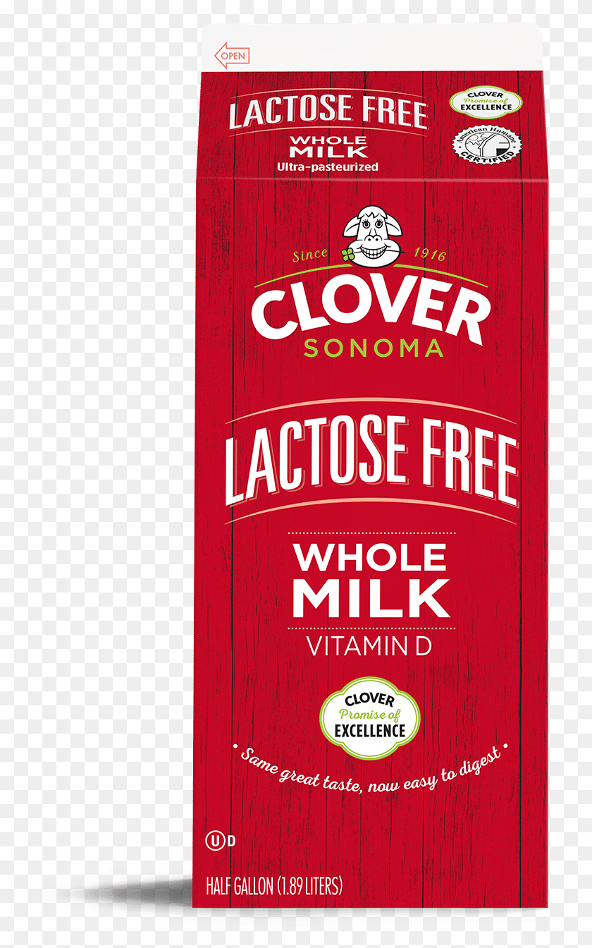 723x1284 Lactose Free Whole Milk Carmine, Label, Text, Food HD PNG Download