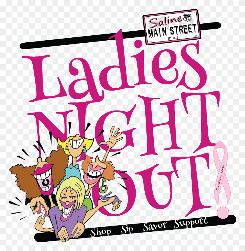 2261x2318 Ladies Night Cliparts Ladies Night Out Clipart Free, Text, Poster, Advertisement HD PNG Download