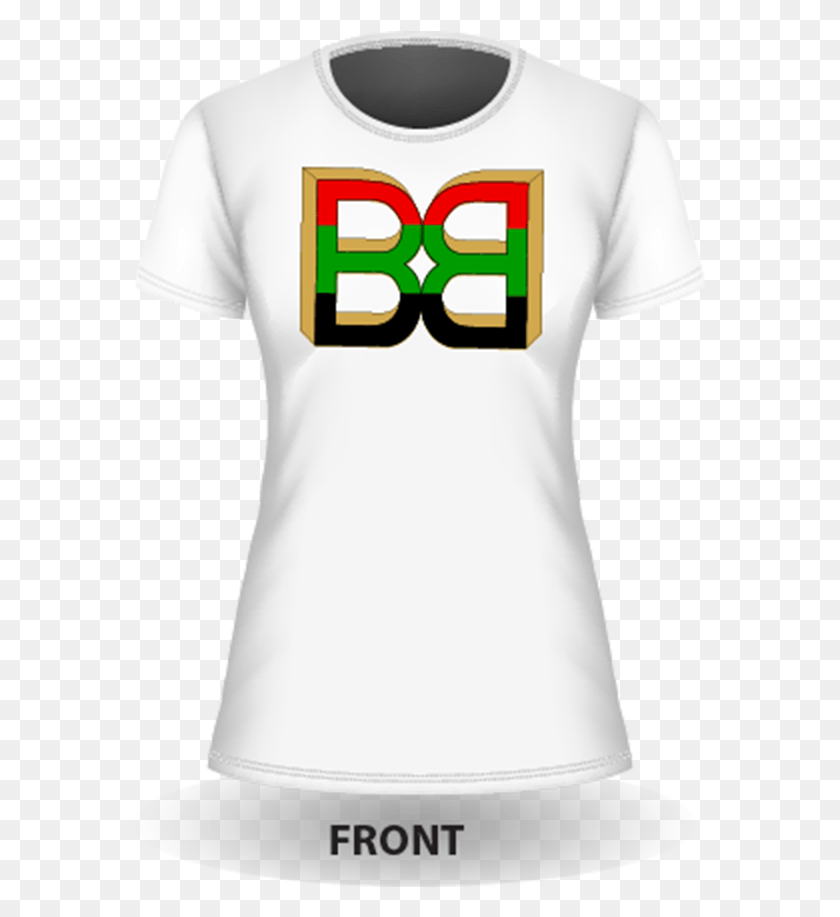 573x857 Ladies White Tee Front Active Shirt, Clothing, Apparel, T-shirt HD PNG Download