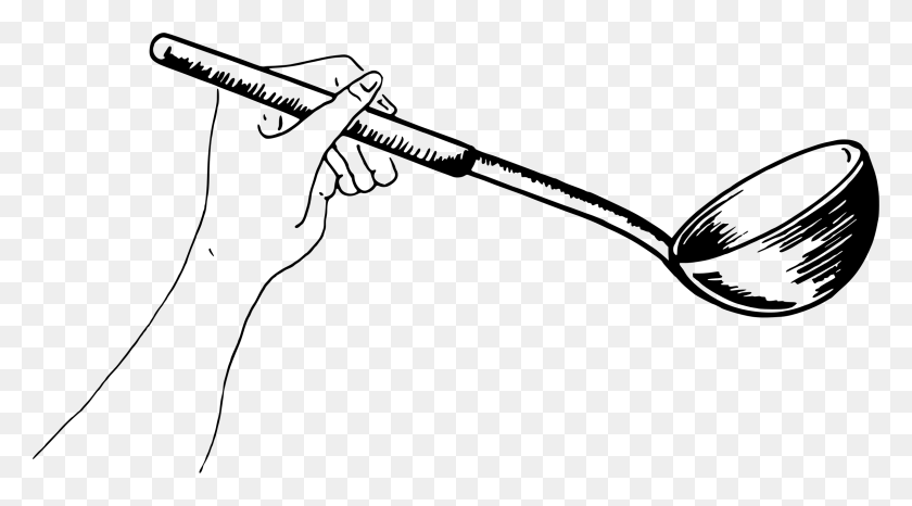 2400x1250 Ladle Clipart Black And White, Gray, World Of Warcraft HD PNG Download