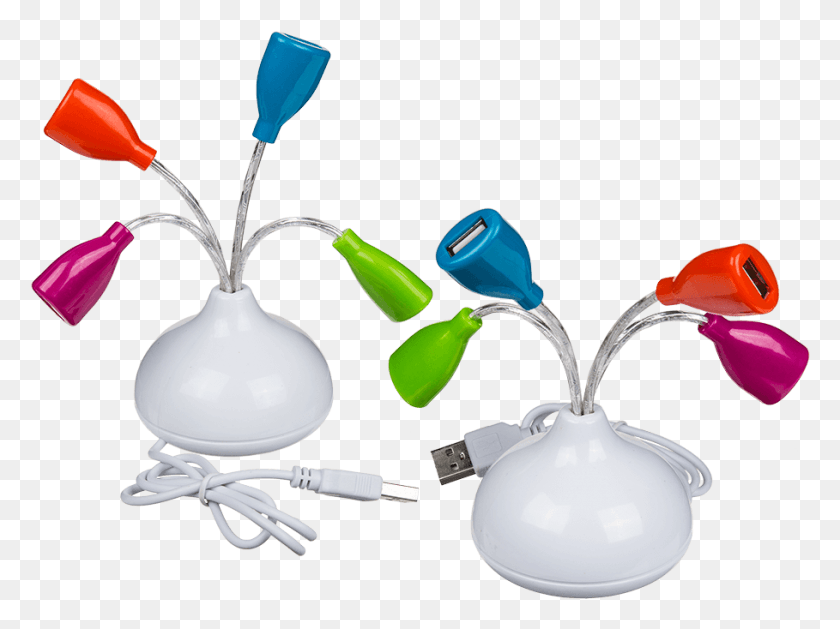 909x664 Ladrn Usb 4 Conectores Shovel, Flower, Plant, Blossom HD PNG Download