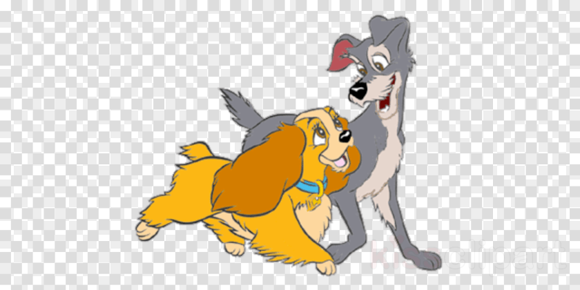 900x450 Lady And The Tramp Clipart Cat The Tramp Dog, Animal, Lion, Mammal, Wildlife PNG