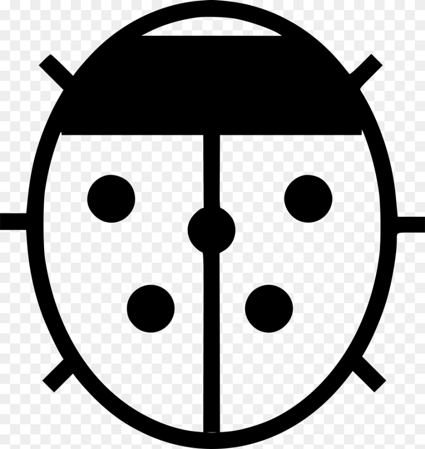 Lady Bug Flower, Stencil, Ammunition, Grenade, Weapon Sticker PNG