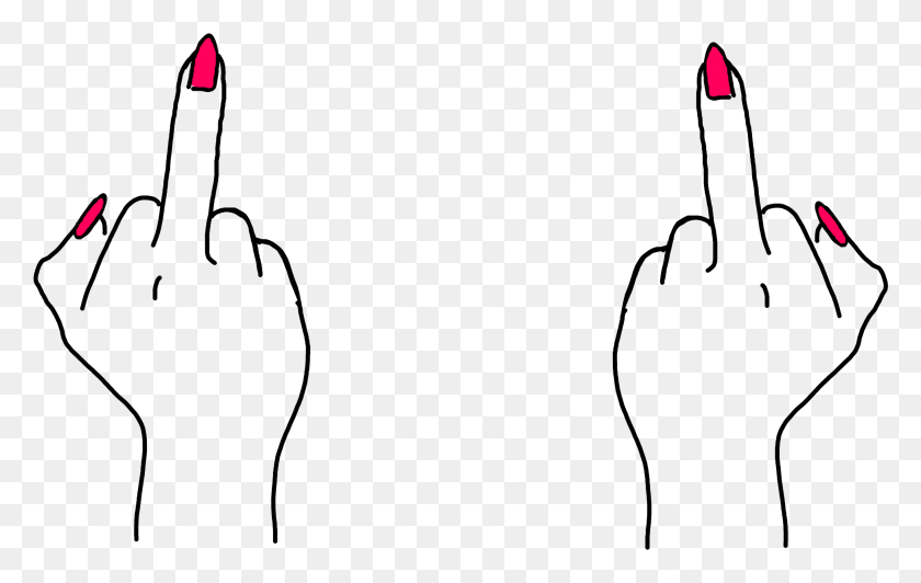 1951x1181 Lady Fingers Middle Finger Computer Drawing, Bow, Cosmetics, Lipstick HD PNG Download
