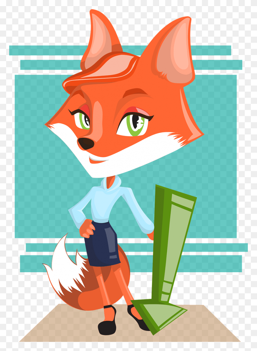 916x1280 Lady Fox Vector, Graphics, Poster HD PNG Download