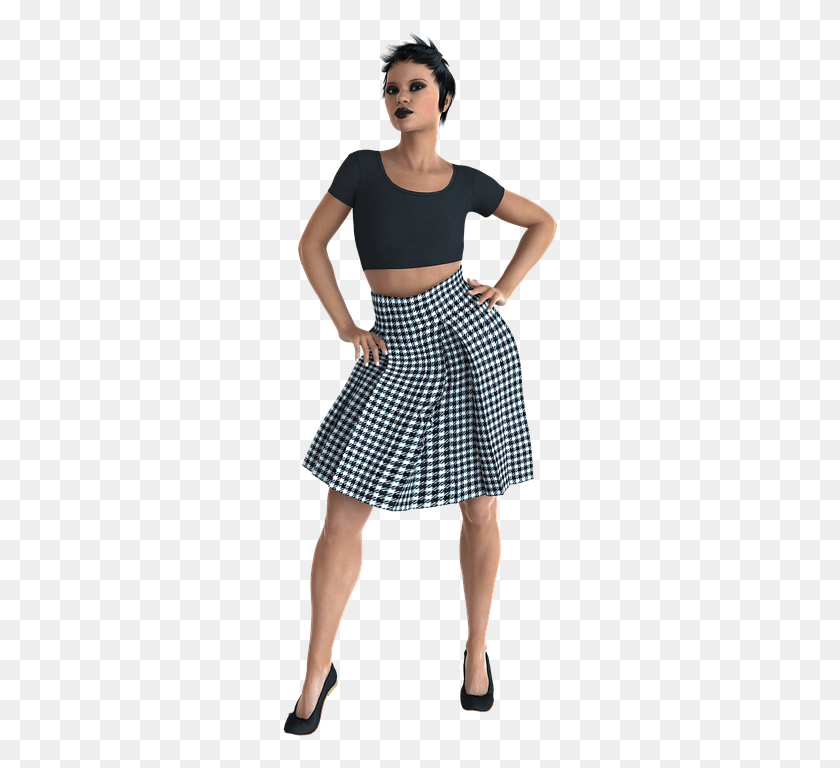 280x708 Lady Pose, Clothing, Apparel, Person HD PNG Download