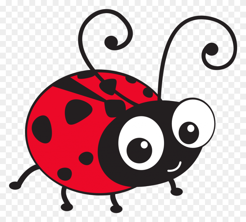1042x933 Ladybug Cartoon Character Cute Ladybug Clipart, Graphics, Text HD PNG Download