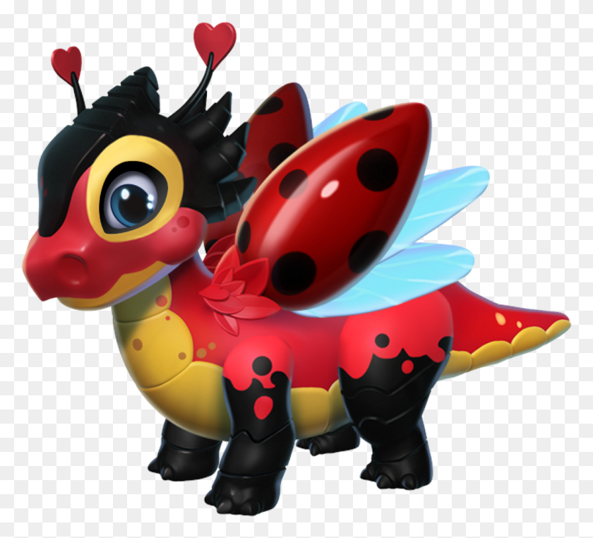 1062x956 Ladybug Dragon Dragon Bug Ladybug, Toy, Graphics HD PNG Download