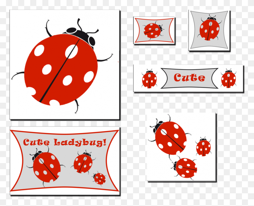 901x719 Ladybug Party Decor 6 Pack Ladybug Lady Bug Novelty, Pillow, Cushion, Label HD PNG Download