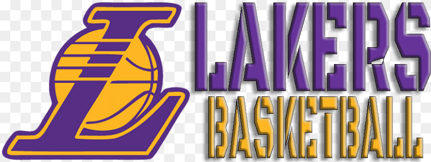 867x326 Lakers Basketball Live Stream Schedule Los Angeles Nba Lakers Basketball Logo, Text Sticker PNG