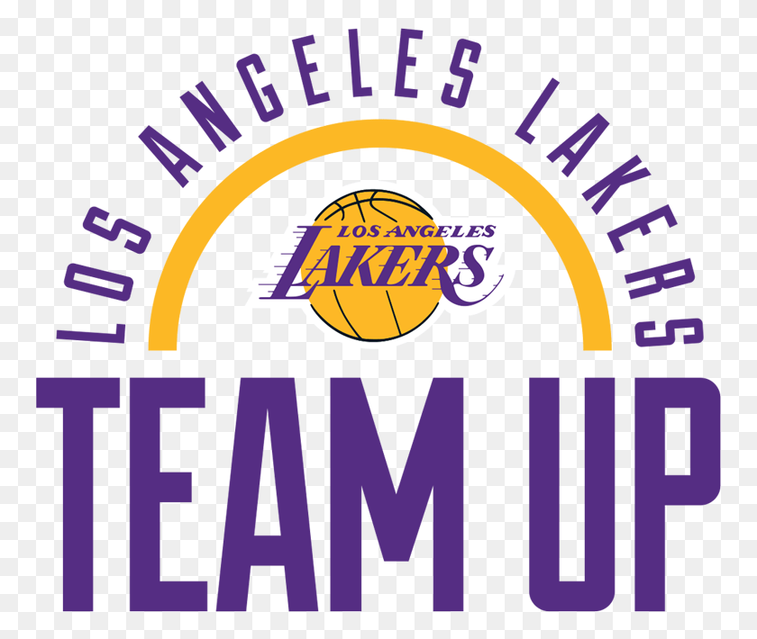 761x650 Lakers Team Up Angeles Lakers, Logo, Symbol, Trademark HD PNG Download