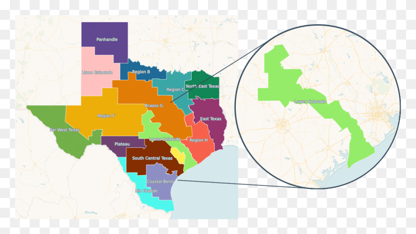 1147x608 Los Lagos Están Agrupados Por La Región De Planificación Dentro De La Cual Llano Estacado Texas Mapa, Diagrama, Atlas, Parcela Hd Png