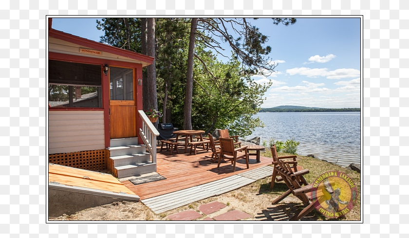 653x429 Lakeside Cottage Rentals Sundancer Cottage 1 Photo Cottage, Porch, Deck, Housing HD PNG Download