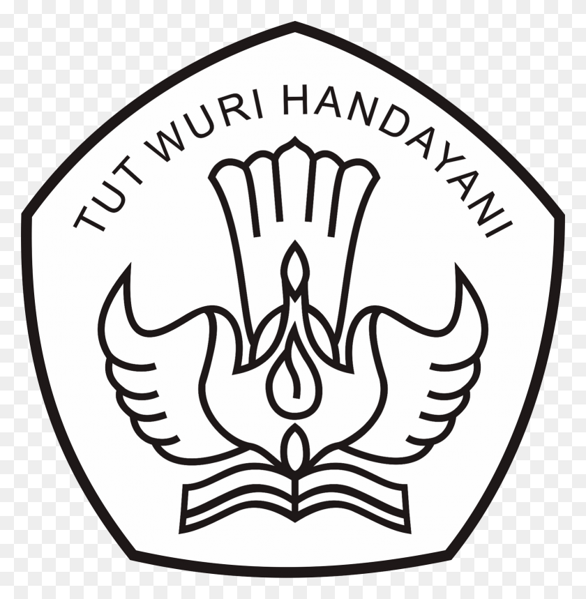 1561x1600 Логотип Lambang Logo Depdiknas Wuri Handayani Lambang Tut Wuri Handayani, Броня, Эмблема, Символ Hd Png Скачать